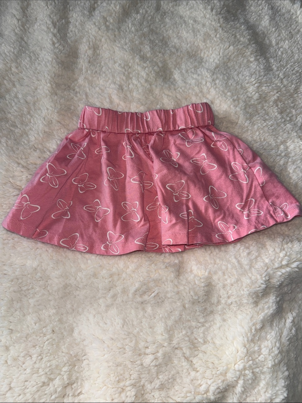 Disney Pink Bow Print Skirt